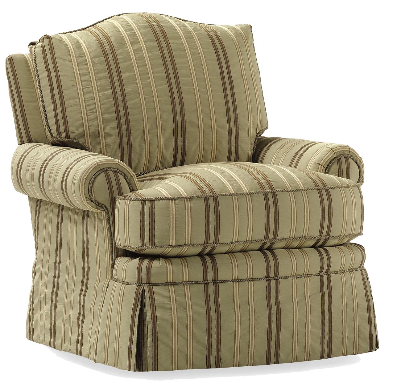 Jessica Charles Fine Upholstered Accents Marshall Upholstered Swivel Rocker Sprintz Furniture Upholstered Chairs